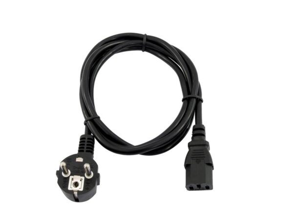 Omnitronic IEC napájecí kabel 3x 0,75mm2, 0,6m, černý - Image 2