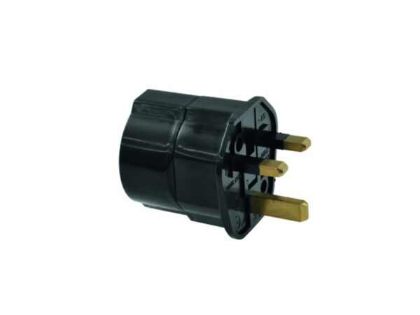 Omnitronic adaptér z EU na UK zásuvku, 13A, černý - Image 2