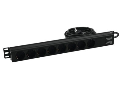 Prodlužovací kabel R-19-8 1U, černý
