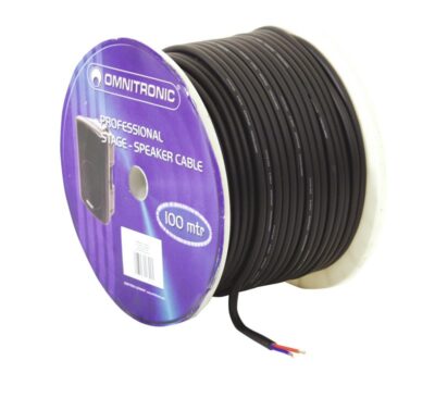 Omnitronic reproduktorový kabel, 2x 2,5 mm, cívka 100 m, cena/m