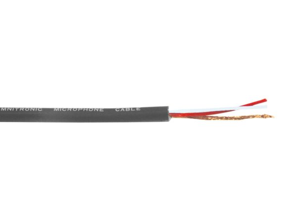 Omnitronic mikrofonní kabel 2x 0,22 mm stíněný, černý, cívka 100 m, cena/m - Obrázek 2