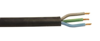 Kabel silikonový černý 3x1,5 qmm, role 100m