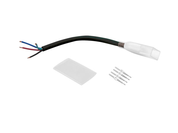Eurolite LED Neon Flex 230V Slim RGB, propojovací kabel obnažený
