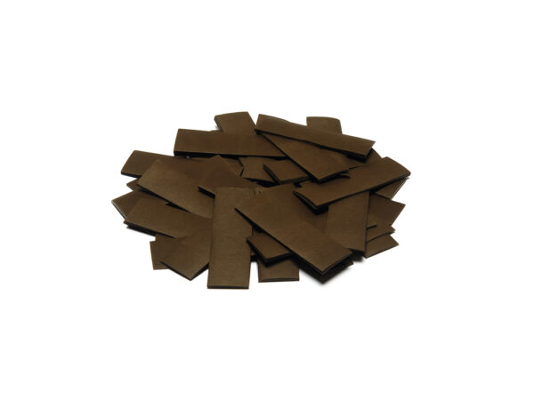 Tcm Fx pomalu padající obdélníkové konfety 55x18mm, hnědé, 1kg