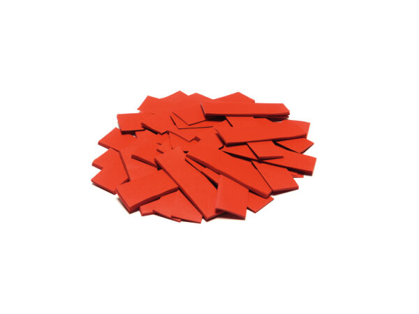 Tcm Fx pomalu padající obdélníkové konfety 55x18mm, červené, 1kg