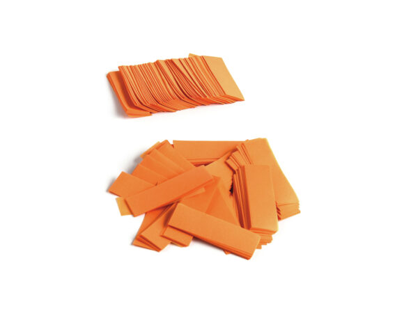 Tcm Fx pomalu padající obdélníkové konfety 55x18mm, oranžové, 1kg - Obrázek 2