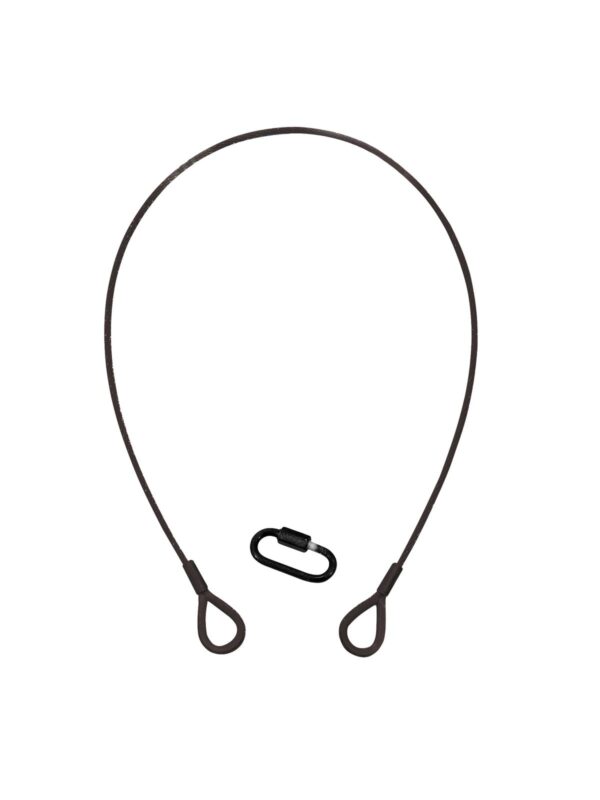 Lanko jistící 3 mm x 600 mm, až do 5 kg, černé, krabina typ B