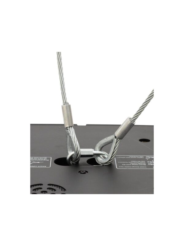 Lanko jistící 3 mm x 600 mm, až do 5 kg, černé, krabina typ B - Image 2