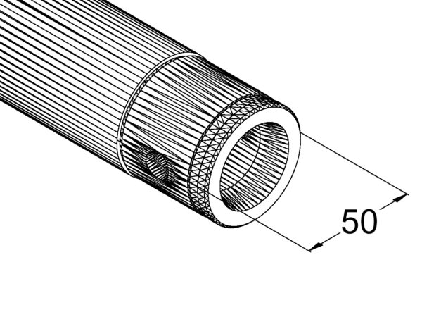 Alutruss Singlelock SP-S3000 Quick-lock, rovný díl, černý - Image 2