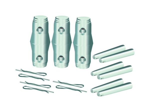 Alutruss Trilock sada spojovacích dílů 3x kužel, 6x čep, 6x závlačka - Image 2