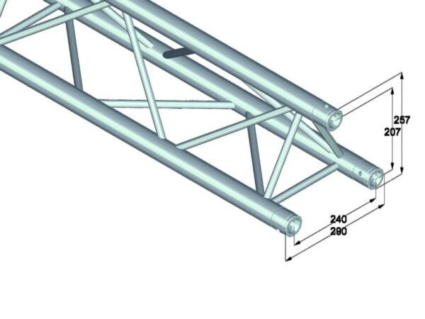 ALUTRUSS TRILOCK E-GL33 210 3-cestný příčný nosník - Image 2