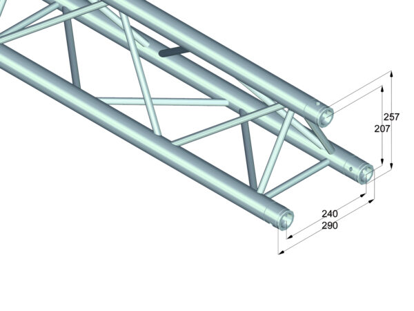 Alutruss Trilock 6082-250, rovný díl - Image 2