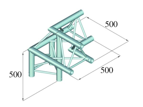 Trilock 6082AL-31, 3-koncový rohový díl pravý - Image 2