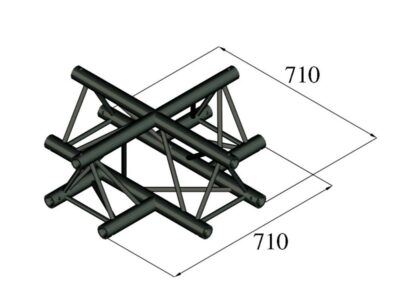 Trilock S-PAC-41 4-koncový křížový díl