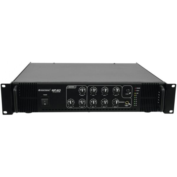 Omnitronic MP-60, 100V mixážní zesilovač, 60W