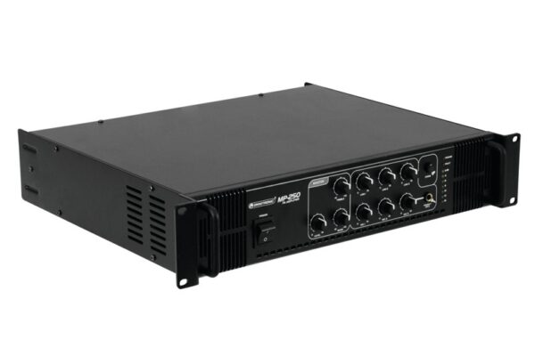 Omnitronic MP-250, 100V mixážní zesilovač, 250W - Image 2
