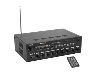 Omnitronic CPZ-60P PA, 100V 4-zónový mixážní zesilovač, 60W, BT/MP3/FM