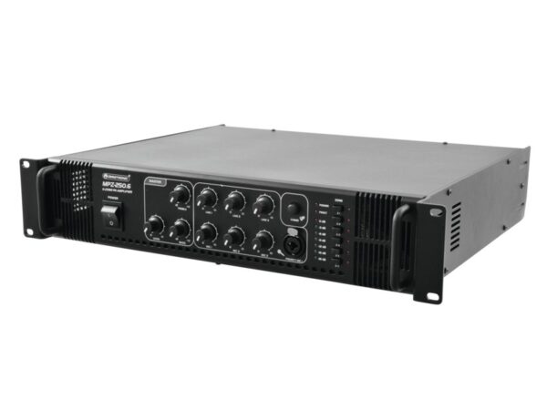 Omnitronic MPZ-250.6, 100V 6-zónový mixážní zesilovač, 250W - Image 2