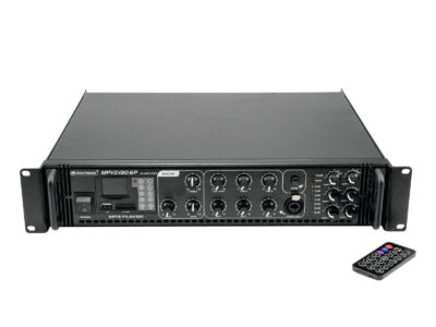 Omnitronic MPVZ-120.6P, 100V 6-zónový mixážní zesilovač, 120W, MP3