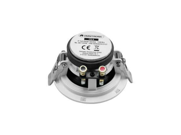 Omnitronic CS-3, 15W stropní reproduktor, bílý - Image 2