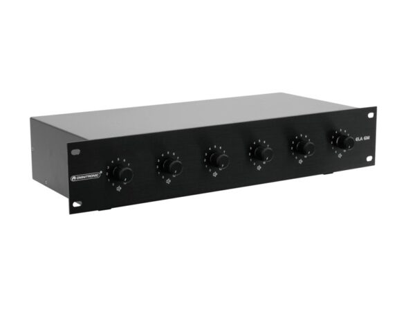 Omnitronic 6-ti zónový PA ovladač hlasitosti 20W mono, černý - Image 2