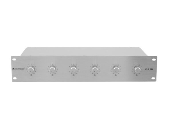 Omnitronic 6-ti zónový PA ovladač hlasitosti 10W mono, stříbrný - Image 2
