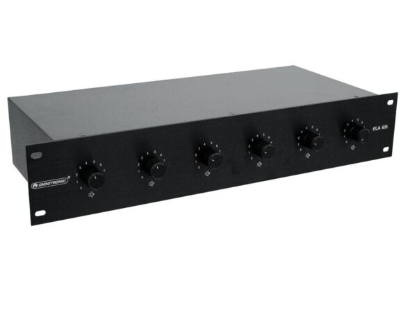 Omnitronic 6-ti zónový PA ovladač hlasitosti 30W stereo, černý - Image 2