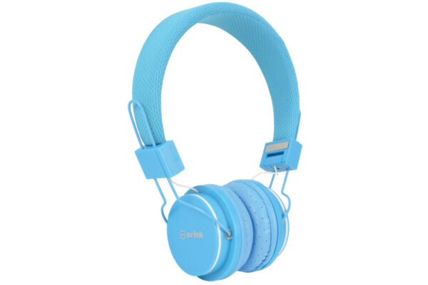 AV:link CH850-BLU, dětská sluchátka s mikrofonem, modrá - Image 2