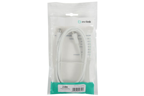 AV:link kabel koaxiální 1x samec - 1x F konektor samec, 2m - Image 4