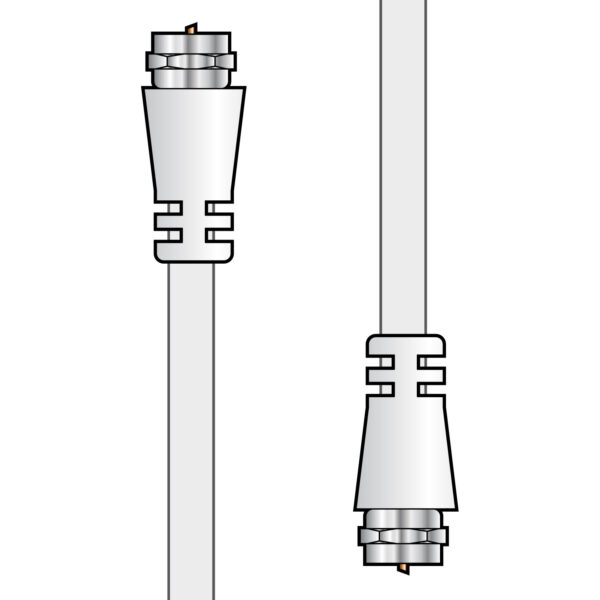 AV:link kabel koaxiální 1x samec - 1x F konektor samec, 2m - Image 2