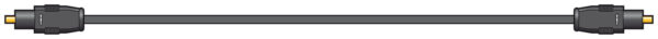 AV:link kabel optický 1x TOSlink samec - 1x TOSlink samec, 1m - Image 2