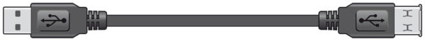 AV:link kabel USB 2.0, 1x typ A samec - 1x typ A samice, 5m - Image 2
