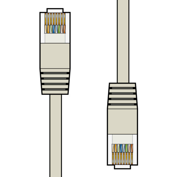 AV:link kabel U/UTP 1x RJ45 samec - 1x RJ45 samec, šedý, 1m - Image 2