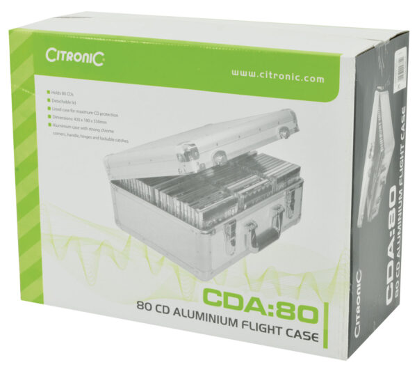 Citronic CDA-80 Hliníkový přepravní kufr na CD - Image 2