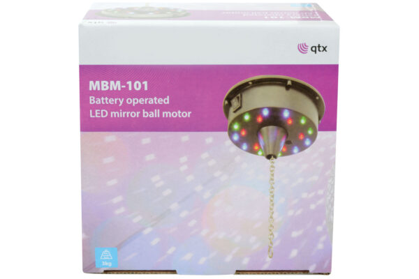 QTX MBM-101 Motor pro zrcadlové koule s LED diodami, 6 ot./min - Image 2