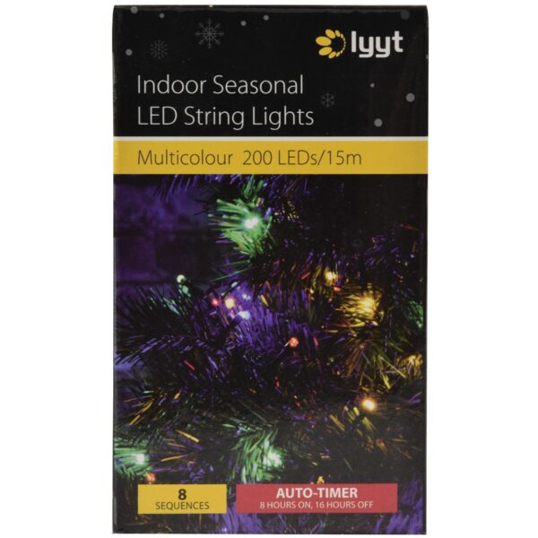 Lyyt 200TS-MC 200 LED řetězová světla s časovačem MC