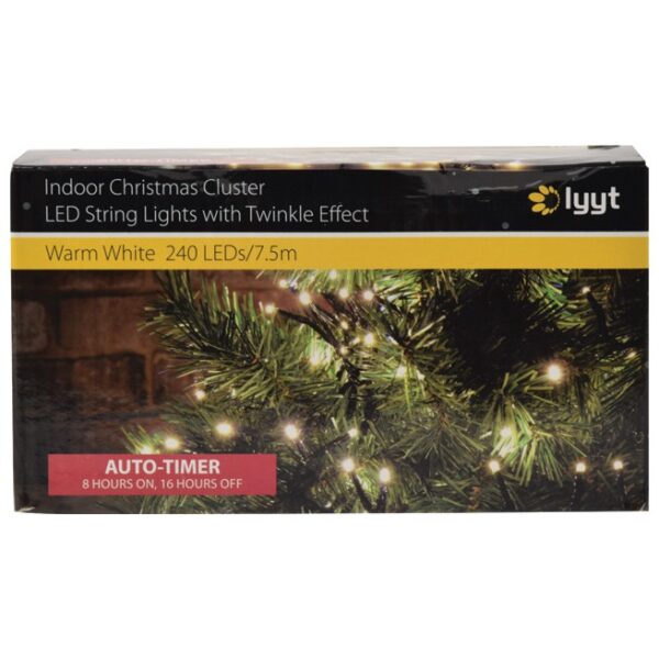 Lyyt 240TC-WW Světelný řetěz, blikající efekt, 240x LED