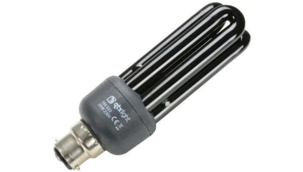 UV úsporná žárovka 20W, patice B22