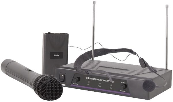 QTX VHN2, 2-kanálový bezdrátový mikrofonní set 173,8 MHz / 174,8 MHz