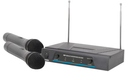 QTX VHF-2, bezdrátový mikrofon, 2 kanálový, 173,8 + 174,8 MHz