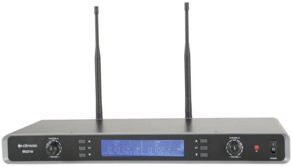 Citronic RU210H, 2-kanálový bezdrátový mikrofonní set 863-865 MHz - Image 2