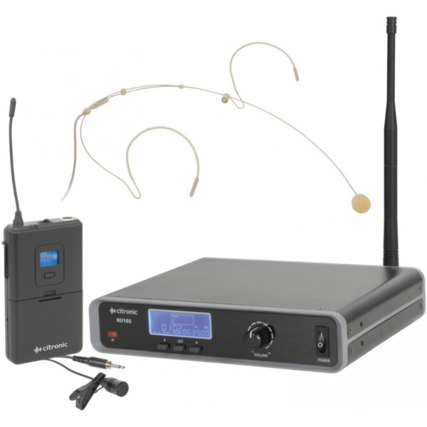 Citronic RU105-N, 1-kanálový bezdrátový mikrofonní set 863-865 MHz