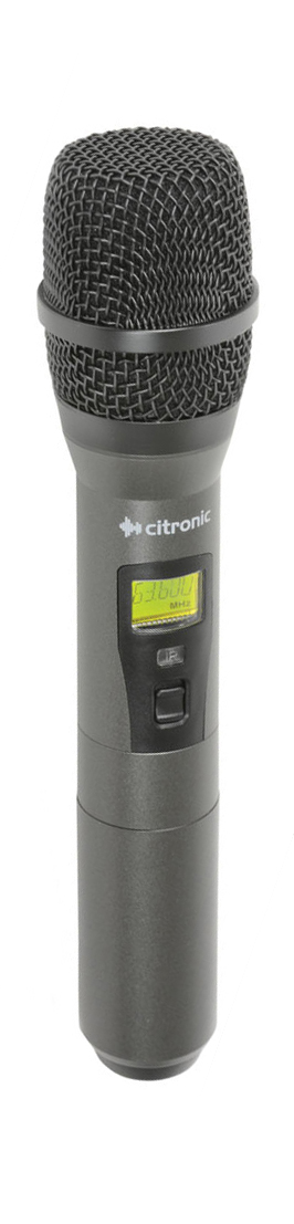 Citronic RUHH-PLL ruční UHF bezdrátový mikrofon 863.1 až 864.9 MHz