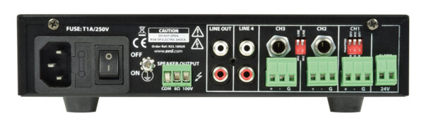 Adastra UA90, 100V mixážní zesilovač, 90W - Image 2