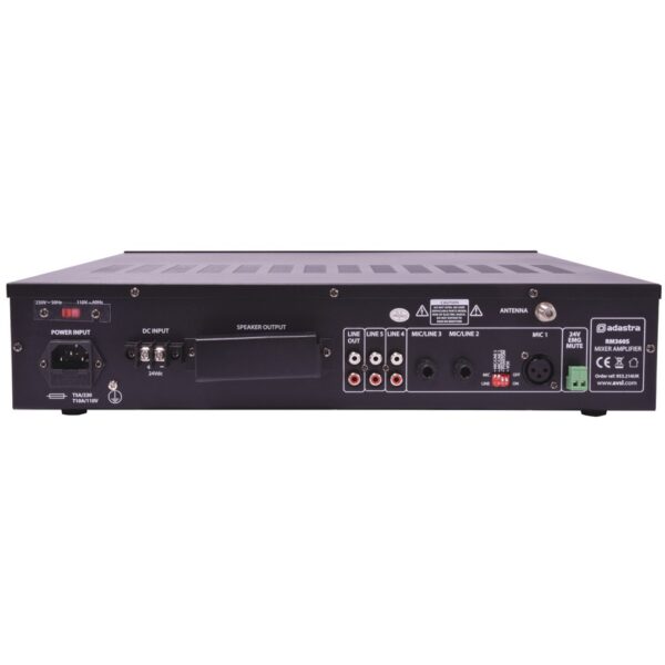 Adastra RM360S, 100V mixážní 4-zónový zesilovač, 360W, BT/MP3/FM - Image 2