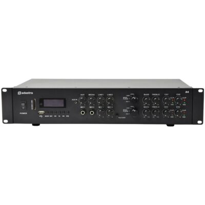 Adastra A4, duální stereo PA zesilovač, MP3/SD/USB/BT/FM, 4x 200W
