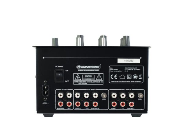 Omnitronic PM-222, 2-kanálový mixážní pult - Image 3