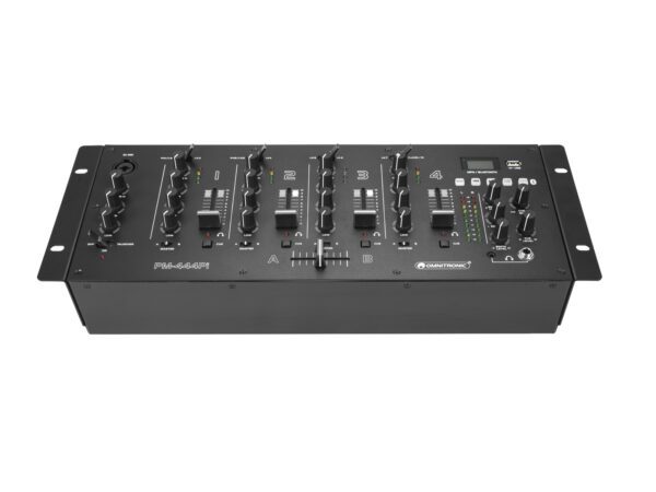 Omnitronic PM-444Pi, 4-kanálový mixážní pult s MP3/BT přehrávačem a USB rozhraním - Image 4