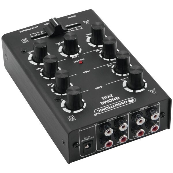 Omnitronic GNOME-202, 2-kanálový, černý - Image 3