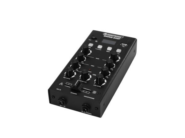 OMNITRONIC GNOME-202P, 2-kanálový, USB, MP3, Bluetooth, černý - Obrázek 3